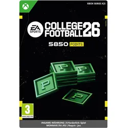 Microsoft XBOX College Football 26: 5850 Points Download Code, Ingame Währung