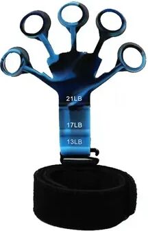 Perfect Picks Market Adjustable Hand Grip Strengthener Finger Trainer For Forearm Workout And Guitar Practice blue