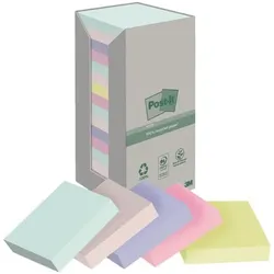 Post-it Notes (Recycle) 16 Haftnotizblöcke »Recycling Notes« im Tower türkis