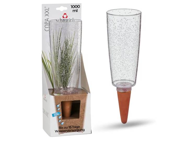 Scheurich Copa XXL irrigatie waterdispenser irrigatie bal groen transparant (1, transparant)