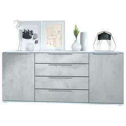 SIDEBOARD Porto Beton Oxid Optik