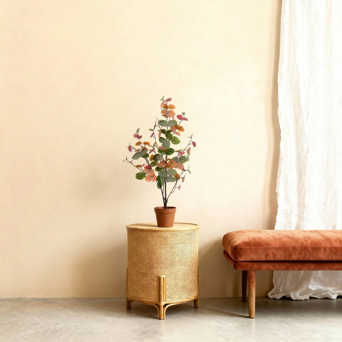 Florafy Kunstplant Eucalyptus Herfstkleuren 86 cm