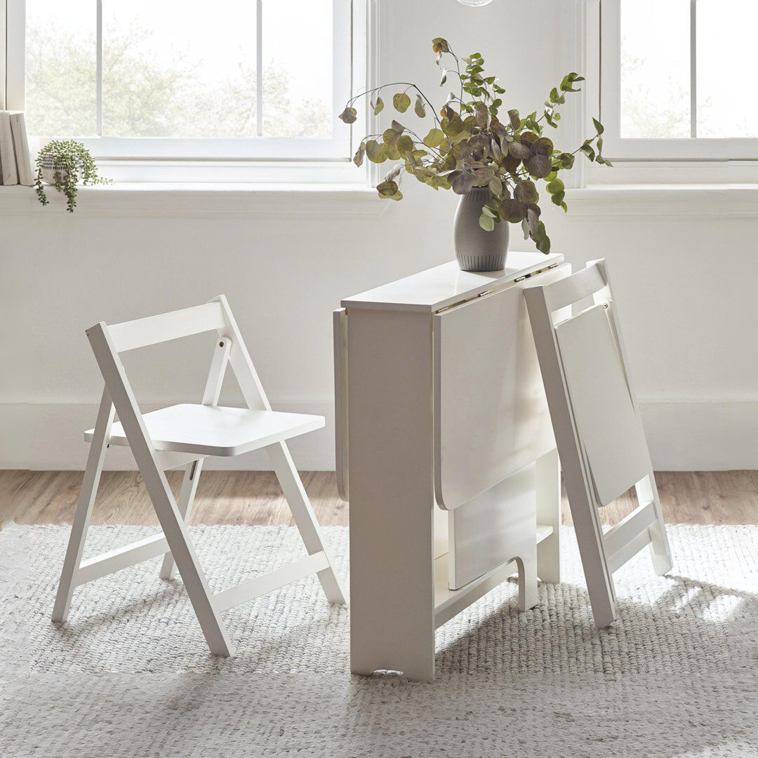 17 Stories Kentfield 2 - Person Dining Set White 2