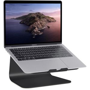Rain-Design Laptop-Ständer mStand, aus Aluminium, bis 17 Zoll, schwarz, für Apple MacBook
