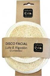 NaturaBIO Cosmetics Disco Facial Lufa y Algodón 2 uds
