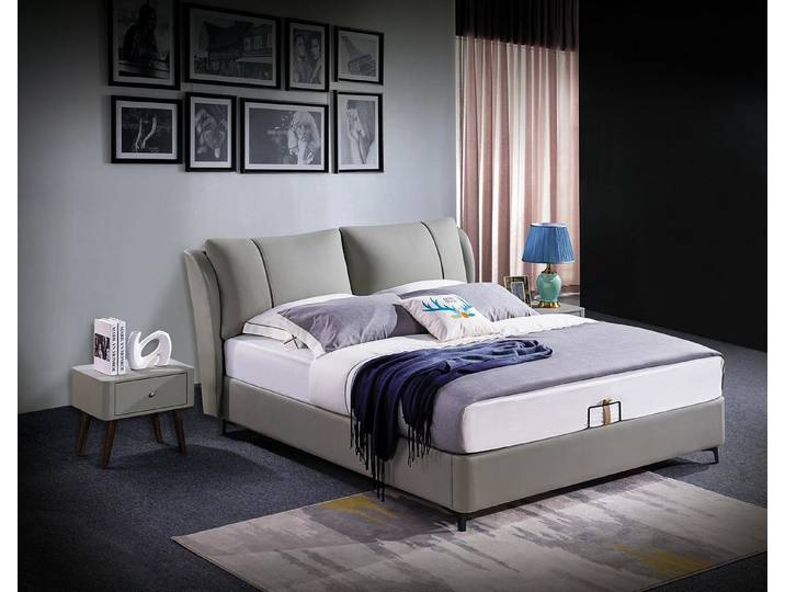 JVmoebel Bett Modernes Schlafzimmer-Set in edlem Design mit hochwertigen Materialien (3tlg. Schlafzimmer Set (Bett + 2xNachttisch), Made in Europa