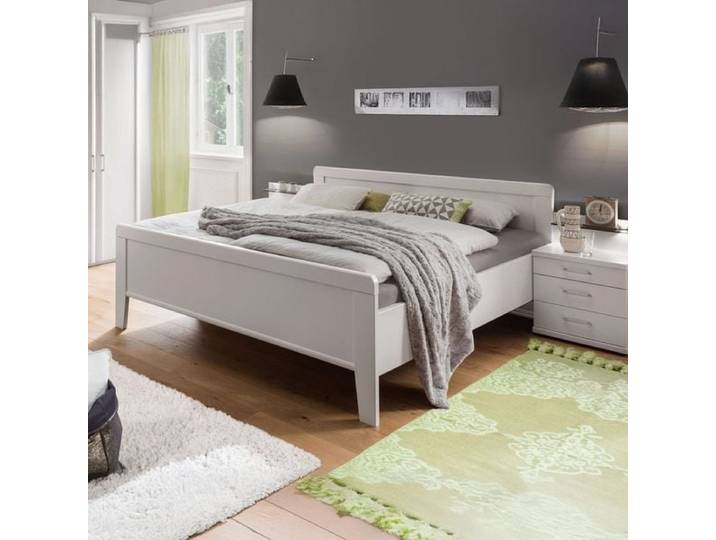 Doppelbett Calimera Komfort 180x200 cm Weiß klassischer Stil, höhenverstellbar