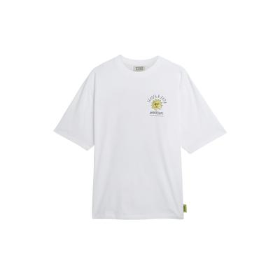 T-Shirt SCOTCH & SODA "T-Shirt Front & Back Artwork Tee 1er Pack", Herren, Gr. M, weiß, Obermaterial: 100% Baumwolle CO., Shirts T-Shirt