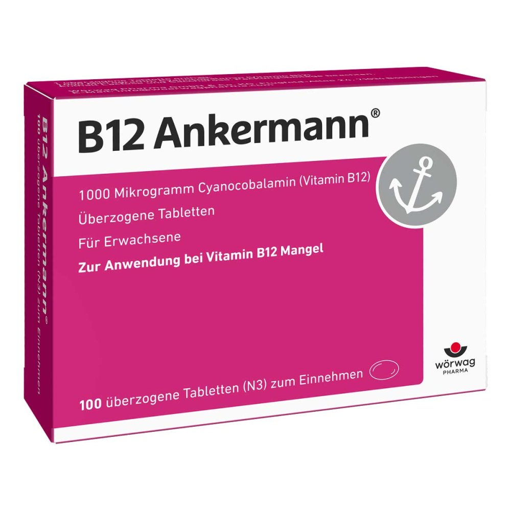 Wörwag Pharma GmbH & Co. KG B12 Ankermann überzogene Tabletten 01502726