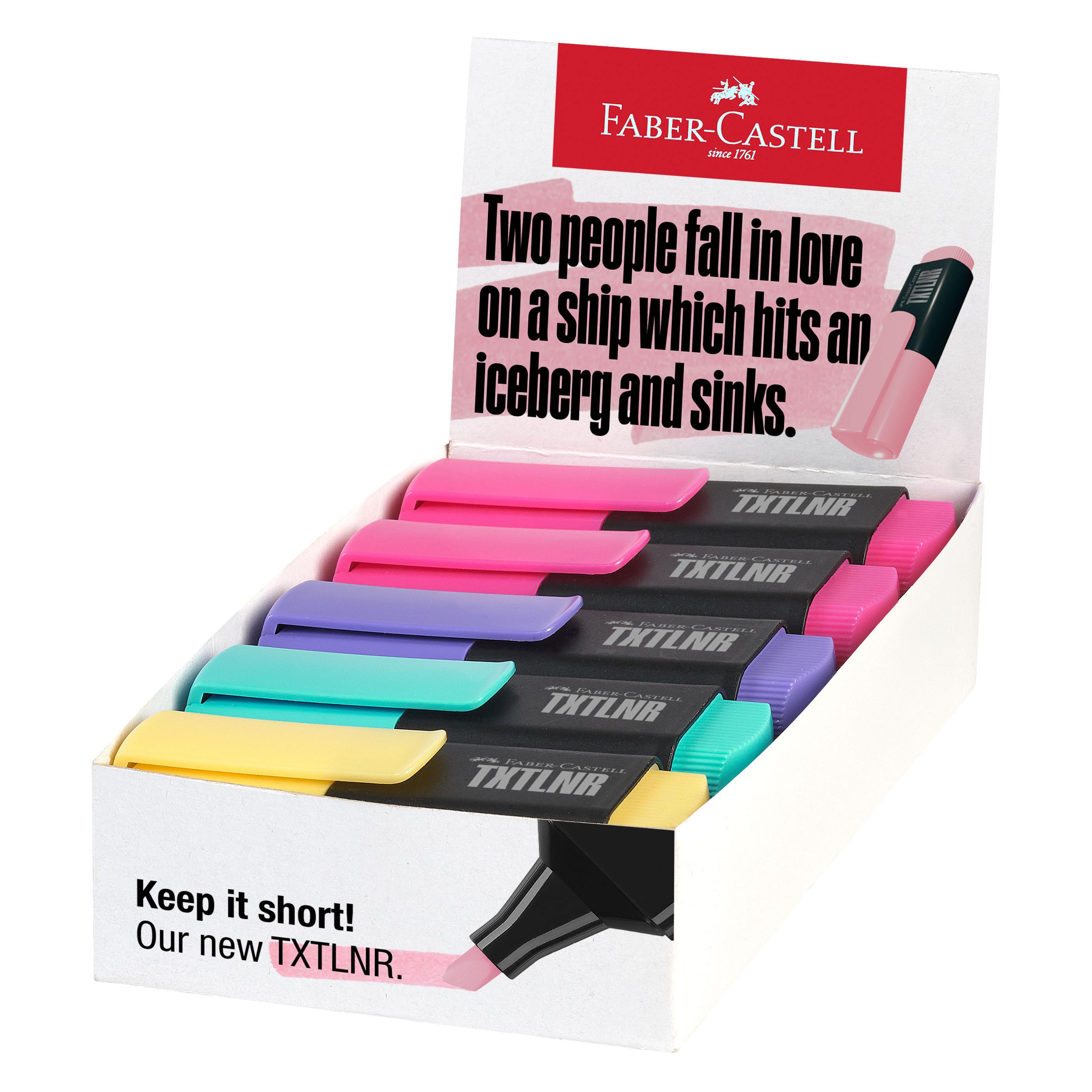 Faber-Castell Textmarker TXTLNR Mini Display Pastell B (10x) (154212)
