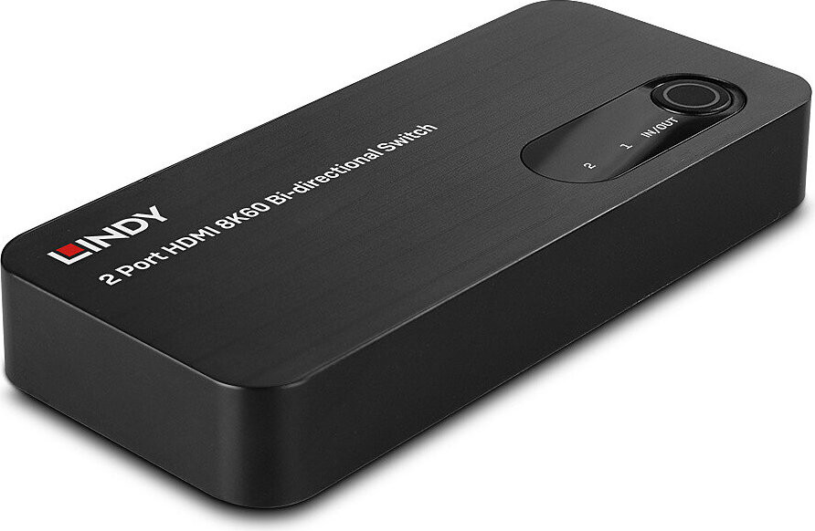 Lindy 38339 HDMI-switch met 2 poorten, 8K60, bidirectioneel