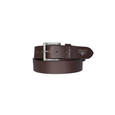 Ledergürtel TOP GUN "TG25017", Herren, Gr. 100, braun, 100% Rindsleder, Gürtel Ledergürtel