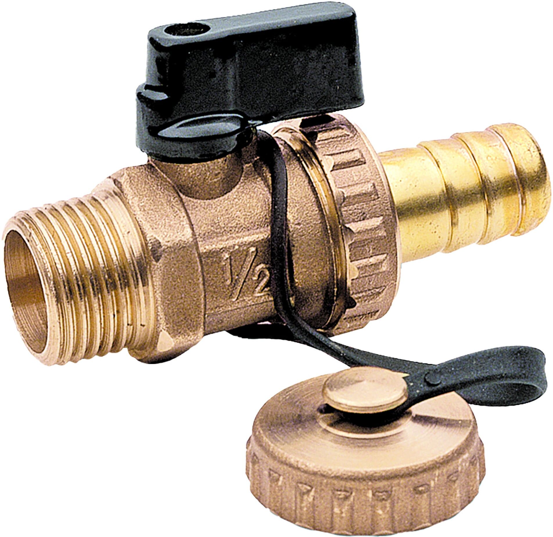 Idrostile RUBINETTO SCARICO CALDAIA 1/2'' CON PORTAGOMMA