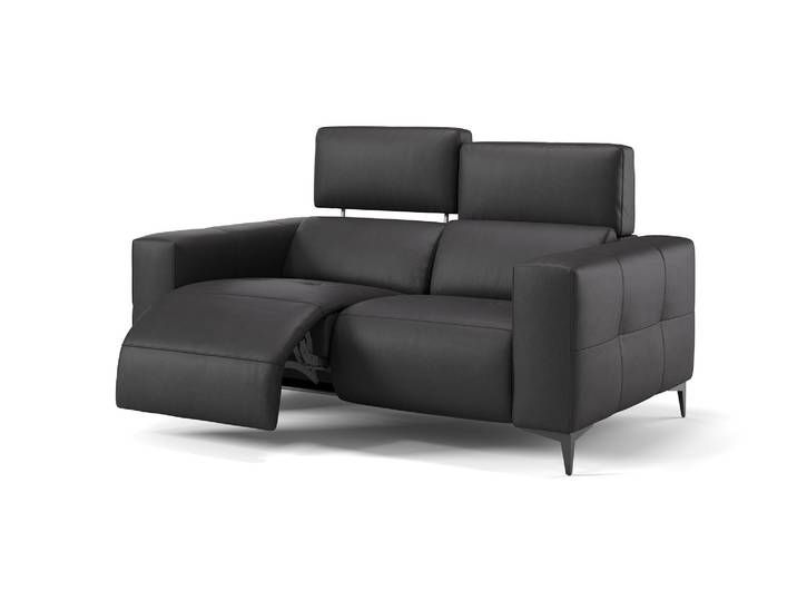 Leder Sofa NOLA 2-Sitzer Elektrische Kopflehnenverstellung Relaxsofa Ledercouch Couch