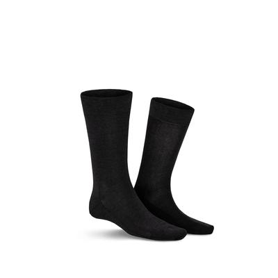 Socken KUNERT "CLARK", Herren, Gr. 39-42, Sockengröße, anthra meliert, Baumwollmischung, normal, Socken Socken, druckfreier Komfortbund, Cotton-Mix