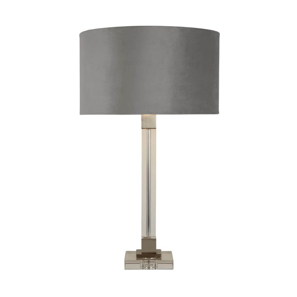 Searchlight Scarborough Design Tafellamp - Goud met grijze kap