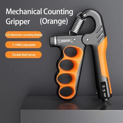 Inspired Finds Adjustable Hand Grip Strengthener 11330 Lb For Wrist, Forearm And Muscle Training mechanical Orange