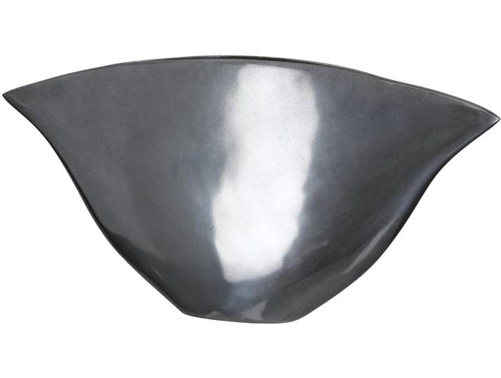 Tischvase GILDE Vase, Oraya , Aluminium , silber (silberfarben), B:50cm H:23cm T:8cm, Aluminium, Vasen, Tischvase, Vase Oraya Dekovase elegant modern Trend Hingucker