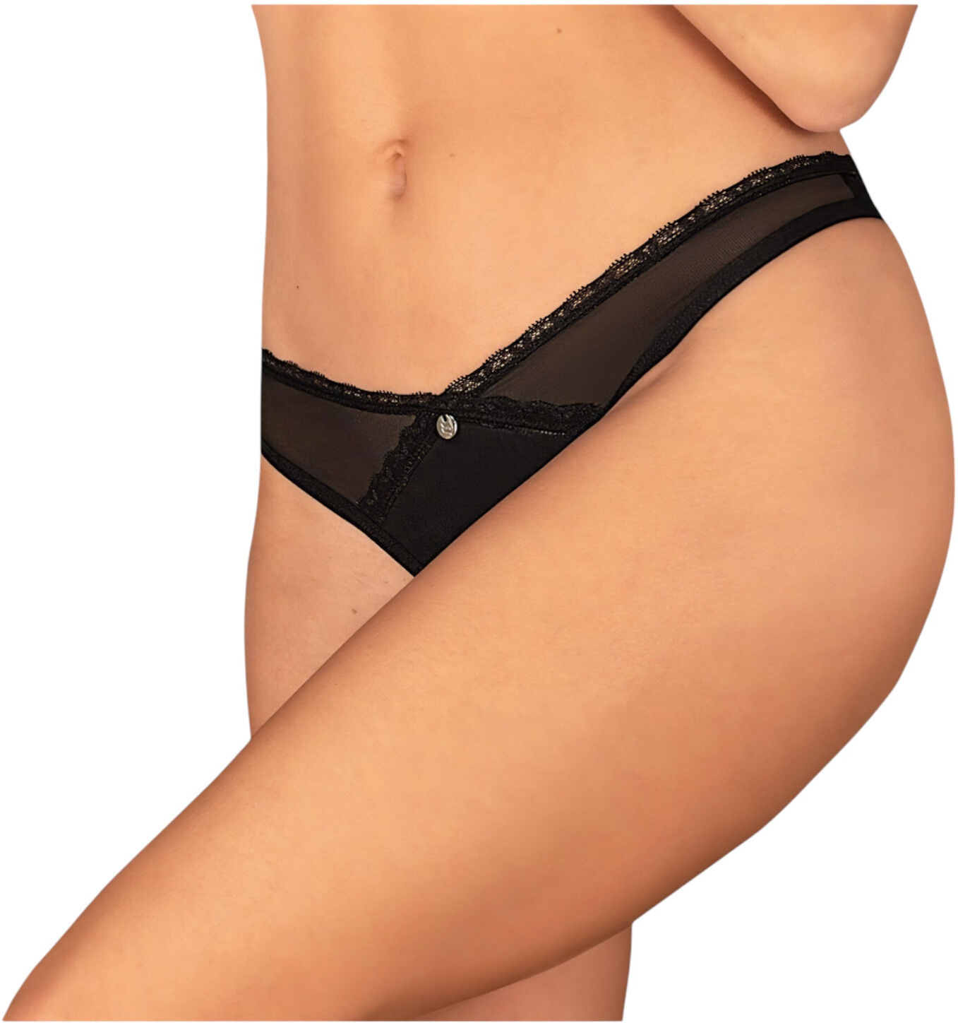 Obsessive Latinesa - Open Thong (Black)