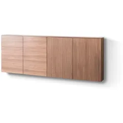 Hängeschuhschrank Tando Holz Nussbaum
