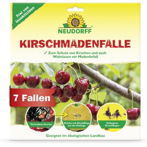 Neudorff Gelbtafeln KirschmadenFalle, 27 x 28,5 cm, zum Hängen, gegen Kirschfrucht- und Walnussfliegen, 7 Stück