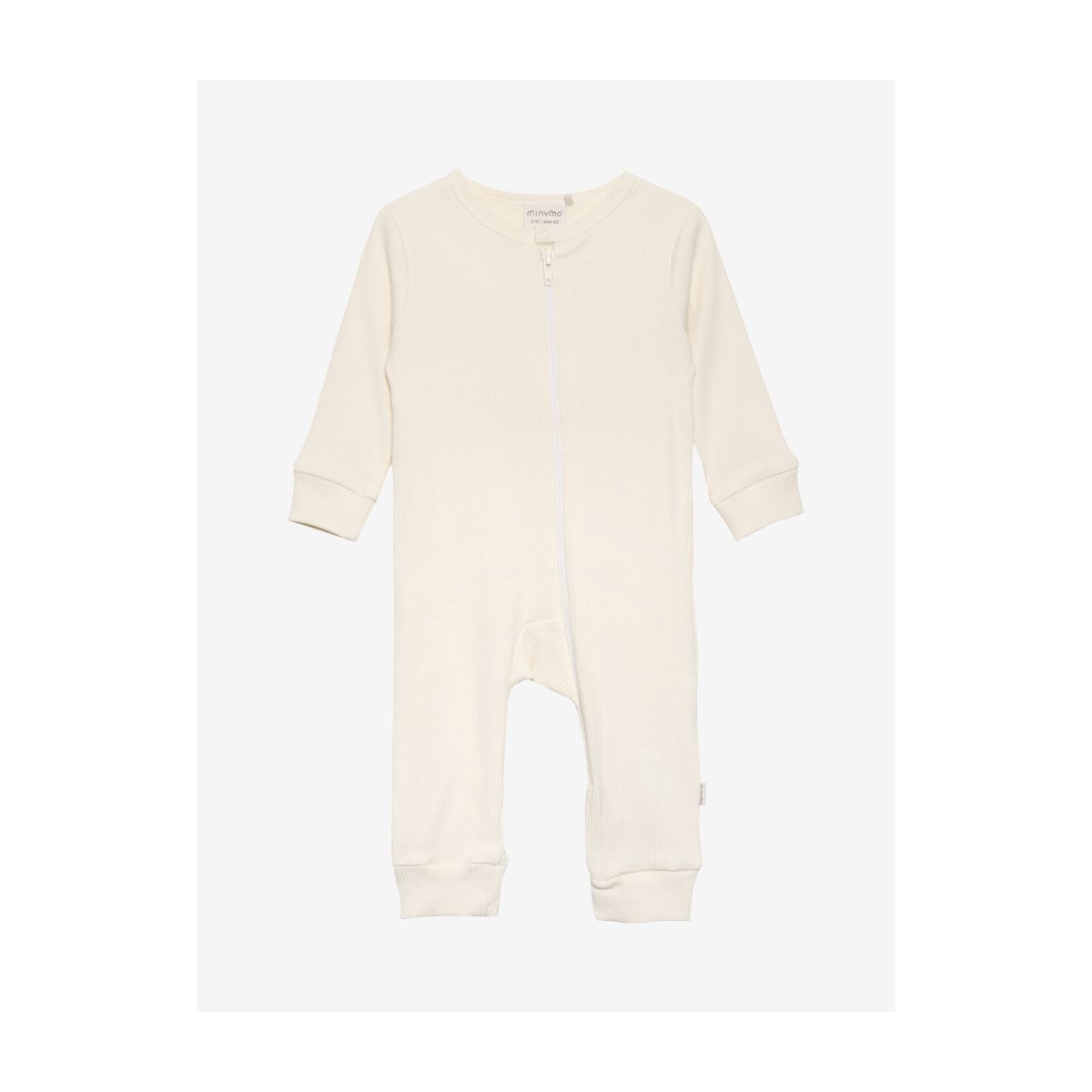 Minymo Jumpsuit LS Rib seedpearl (242) 56 6173-242-56
