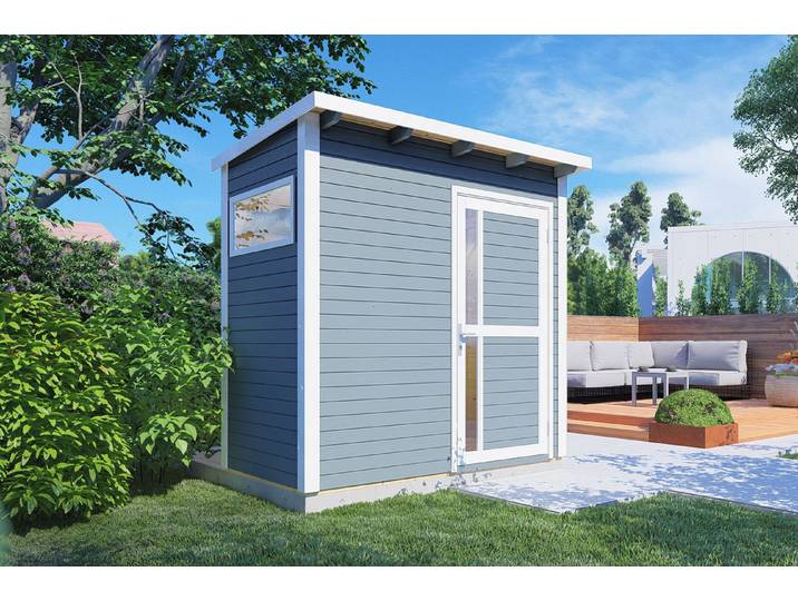 Bertilo Gartenhaus Pentus 1 Hellgrau 2.3 × 2.3 × 1.2 m 3 m²