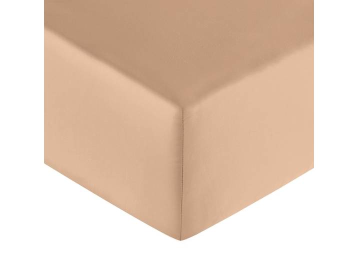 Drap housse satin bronze 180x200 cm