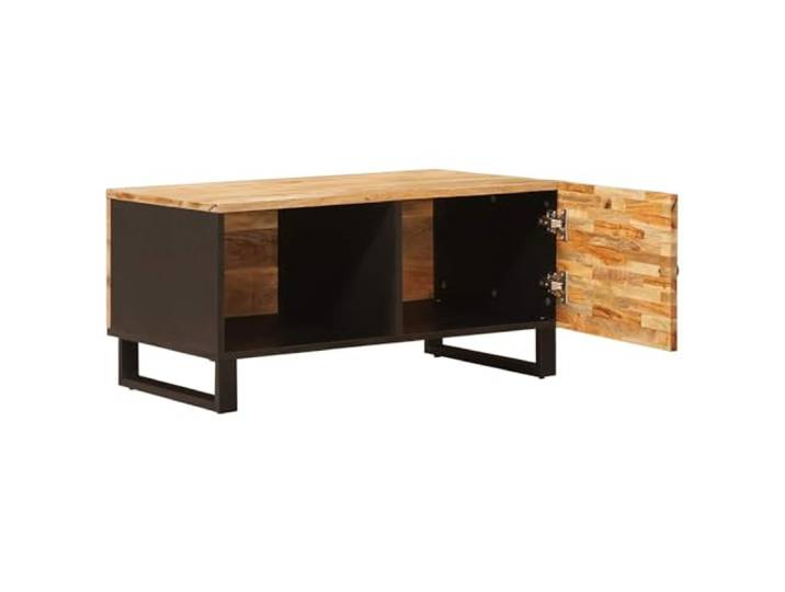 IBUQDDV Couchtisch Braun 80 x 50 x 40 cm Massivholz Mango Massivholz Mango, handgefertigt, rechteckige Form, pflegeleicht, kompakte Abmessungen, einfache Montage