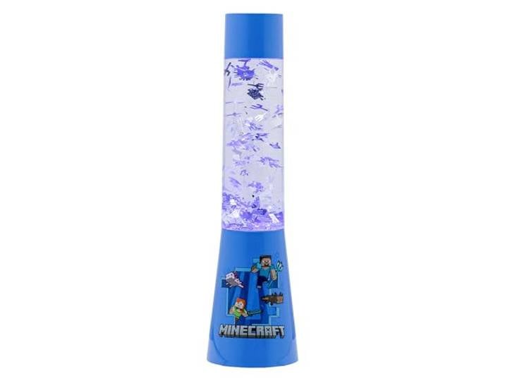 Paladone Lampe à paillettes Minecraft avec icônes flottantes - Produit officiel Microsoft\, veilleuse pour chambre\, décoration de salle de jeu