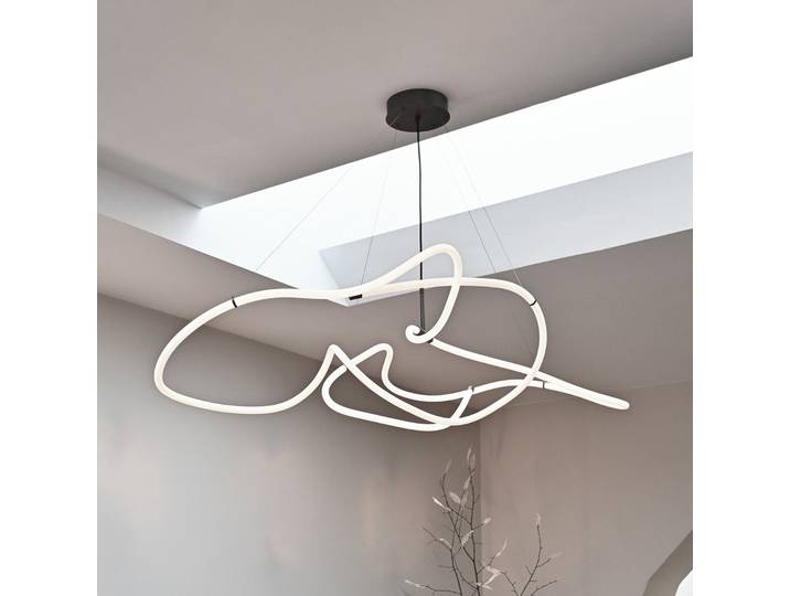 LED-Hängeleuchte Ghost 155 cm weiß - 101 Copenhagen - Wohnzimmer - Design - Aluminium - Einflammig