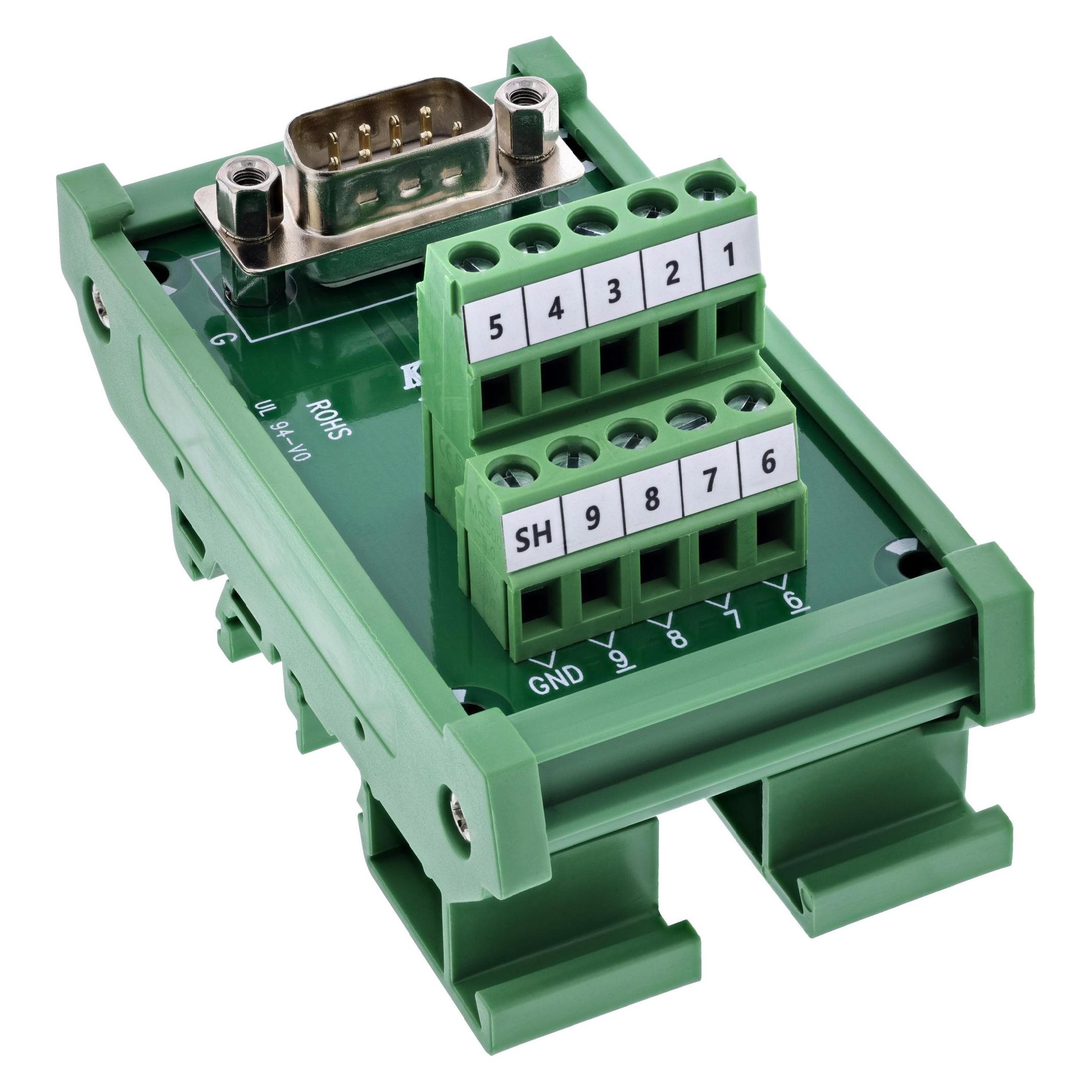 InLine D-Sub 9 Terminalblock (0.09 m) (92501L)