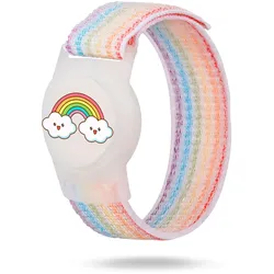 moex AirTag Tracker Armband für Kinder, Halterung am Handgelenk für Reisen und Ausflüge – Taggy