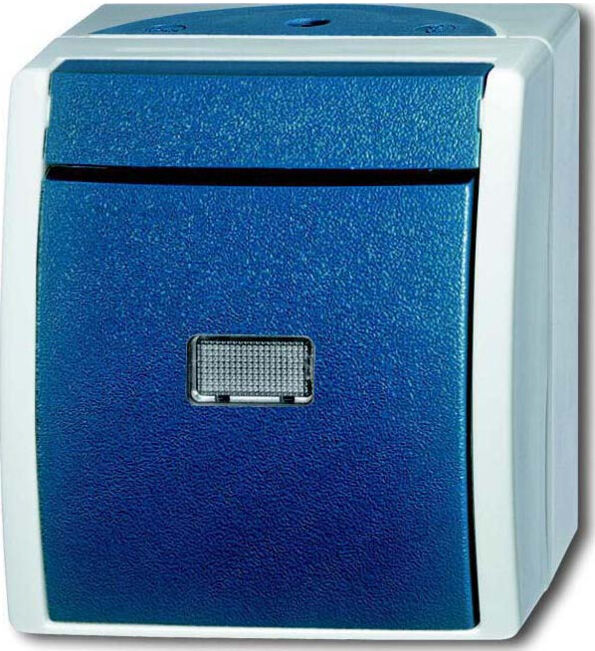 Busch-Jaeger Interrupteur va-et-vient AP 2601/6 WGL-53 (2CKA001085A1613)