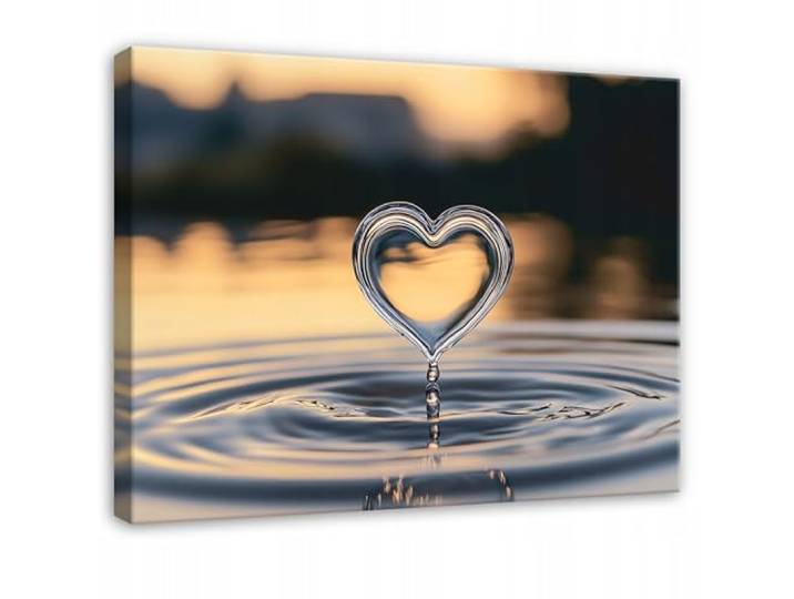 WallArena Leinwand Bilder 100x75 cm Herz, Leinwandbilder, Bild auf leinwand, Format: 100x75 cm (BxH) - einteilig auf Canvas Leinwand. Das Leinwand