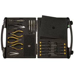 BERNSTEIN Tools for Electronics 2285 Werkzeugset ESD, Profi im Koffer 18teilig