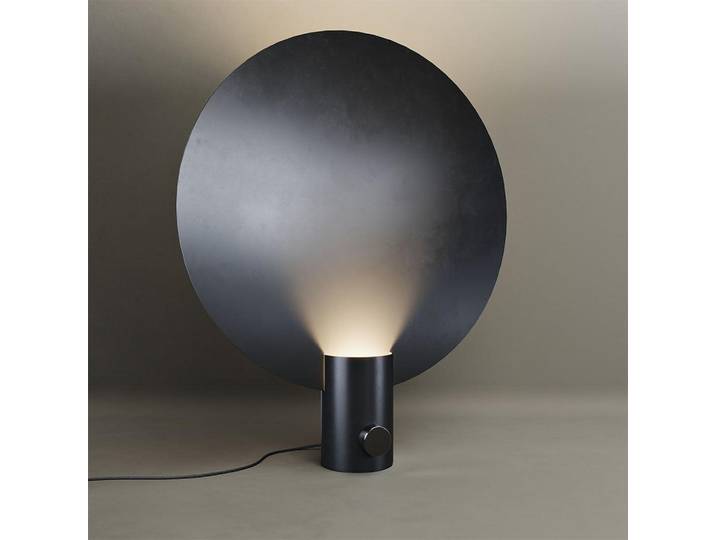 s.luce Tischlampe Cloud Schwarz Ø 50cm, Metall, Rund, Gu10, 50x64x64 cm, Lampen & Leuchten, Innenbeleuchtung, Tischlampen