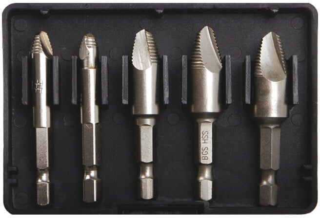 Jeu d'extracteurs de vis cassées 5 pièces Kraftmann ; BGS technic (5282)