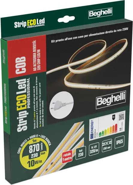 Beghelli StripLED universele lichtstrip met zelfklevende achterkant IP65 koelwit 320 LED's