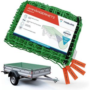 TRIBURG Anhängernetz grobmaschig, 1,5 x 2,2m, mit Spanngummi