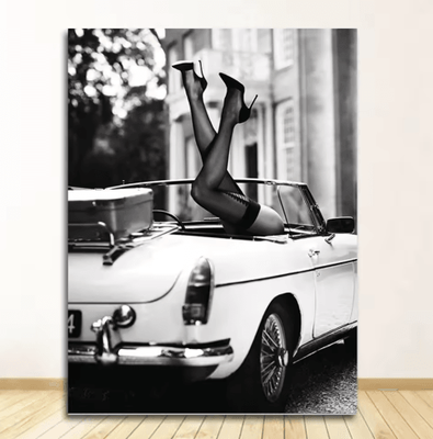 Inspire Picks Vintage Perfume Fashion Wall Art Elegant Woman Canvas Print Decor a 20x30cm Unframed