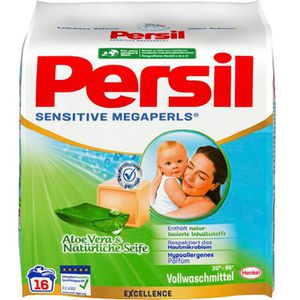 Persil Waschmittel Sensitive Megaperls, Pulver, 1,04 kg, Waschladungen 16