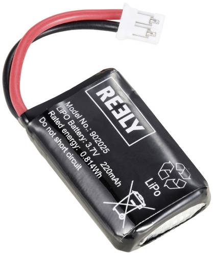 Reely Modellbau-Akkupack (LiPo) 3.7V 220 mAh Zellen-Zahl: 1 Flachstecker