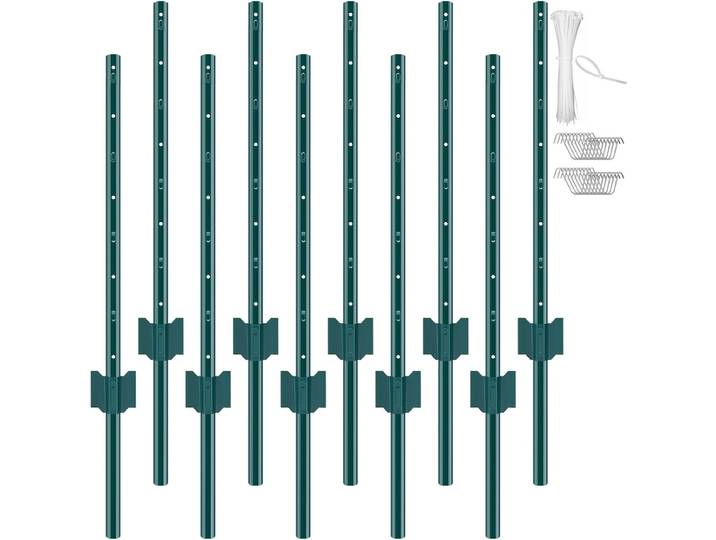 VEVOR Set Van 10 Palen 91\,44 Cm Schrikdraadpaal Metalen Paal