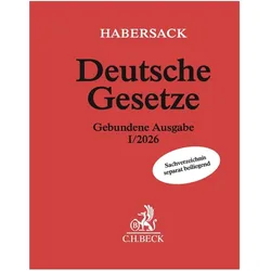 Deutsche Gesetze Gebundene Ausgabe I/2026, Fachbücher von Heinrich Schönfelder, Mathias Habersack