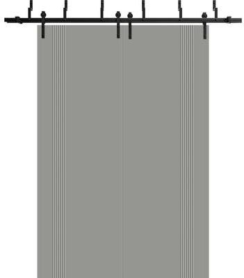 SARTODOORS Basic 0111 Dove Grey Wood Barn Bypass Doors