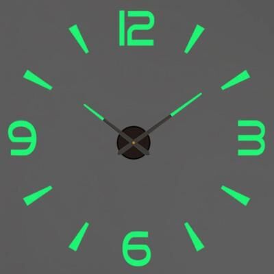 Uplift Picks Large DIY 3D Wall Clock Modern Acrylic Mirror Decor Clock 05 3d 51 Inch (130cm)