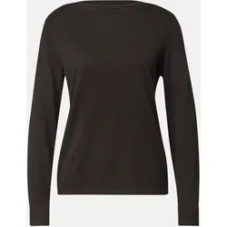 Basic Feinstrickpullover Braun 40