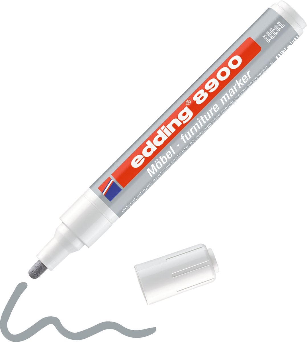 Edding 8900 Meubelstift voor reparatie van meubels - Grijs - 1,5-2mm
