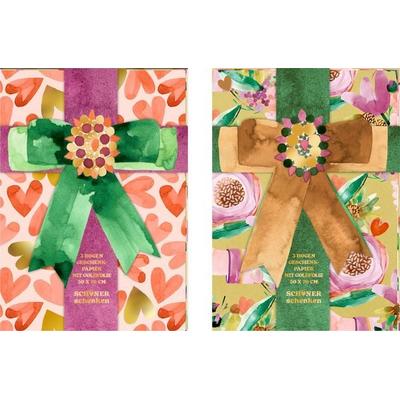 Geschenkpapier-Bogen mit Goldfolie – Schöner Schenken